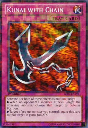 Kunai with Chain - BP02-EN198 - Mosaic Rare - 1st Edition - YuGiOh