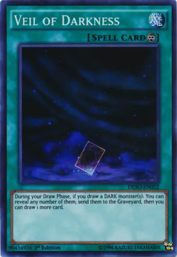 Veil of Darkness - DESO-EN052 - Super Rare - 1st Edition - YuGiOh