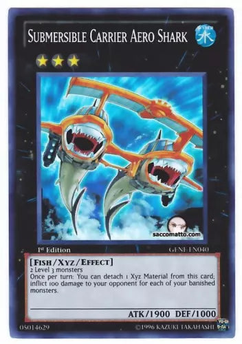 Submersible Carrier Aero Shark - GENF-EN040 - Super Rare - 1st Edition - YuGiOh