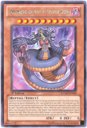 Vennominaga the Deity of Poisonous Snakes - RYMP-EN068 - Rare - Mixed Editions -