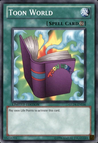 Toon World - GLD4-EN036 - Common - Limited Edition - YuGiOh