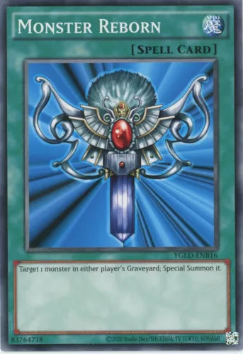 Monster Reborn - YGLD-ENB16 - Common - 1st Edition - YuGiOh