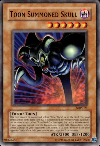 Toon Summoned Skull - SDP-021 - Common - Unlimited Edition - YuGiOh LP