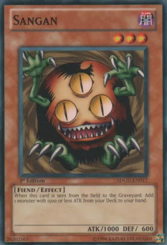 Sangan - SDGU-EN017 - Common - 1st Edition - YuGiOh