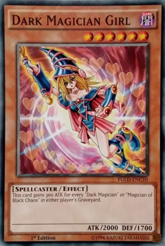 Dark Magician Girl - YGLD-ENC10 - Common - 1st Edition - YuGiOh