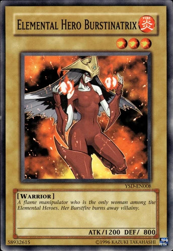 Elemental Hero Burstinatrix - YSD-EN008 - Common - Unlimited Edition - YuGiOh LP