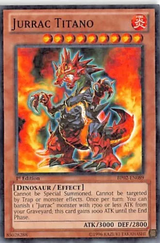 Jurrac Titano - BP02-EN089 - Rare - 1st Edition - YuGiOh