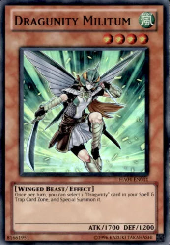 Dragunity Militum - HA04-EN011 - Super Rare - Unlimited Edition - YuGiOh