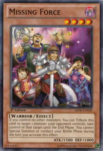 Missing Force - ABYR-EN038 - Common - Unlimited Edition - YuGiOh