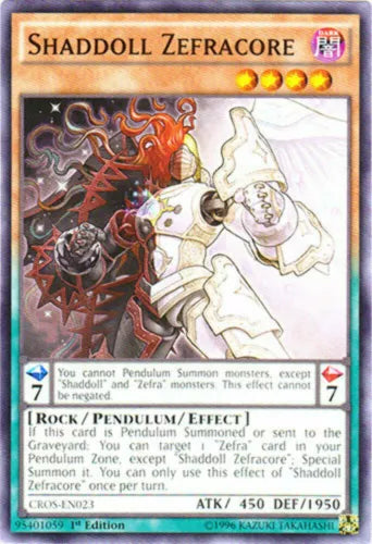 Shaddoll Zefracore - CROS-EN023 - Common - Unlimited Edition - YuGiOh