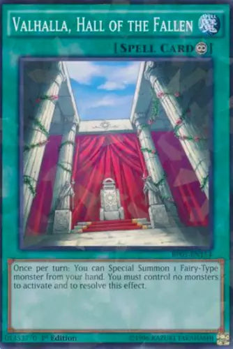 Valhalla, Hall of the Fallen - BP03-EN154 - Shatterfoil - 1st Edition - YuGiOh