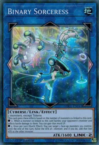 Binary Sorceress - SDCL-EN043 - Super Rare - 1st Edition - YuGiOh