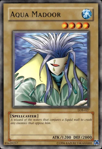 Aqua Madoor - LOB-027 - Rare - Unlimited Edition - YuGiOh