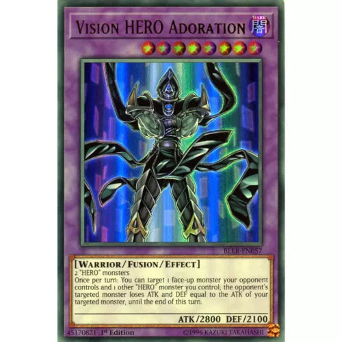Vision HERO Adoration - BLLR-EN057 - Ultra Rare - 1st Edition - YuGiOh