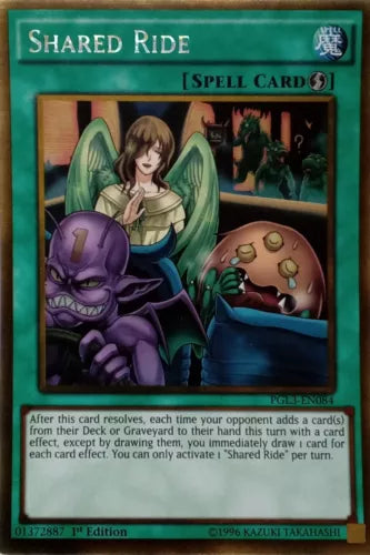 Shared Ride - PGL3-EN084 - Gold Rare - 1st Edition - YuGiOh