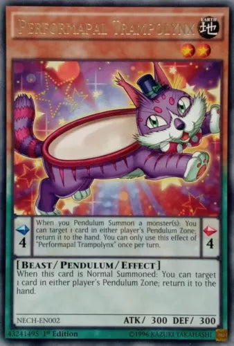 Performapal Trampolynx - NECH-EN002 - Rare - 1st Edition - YuGiOh