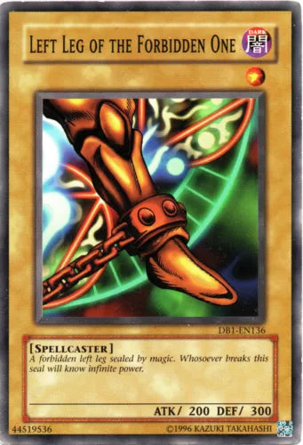 Left Leg of the Forbidden One - DB1-EN136 - Common - Unlimited Edition LP