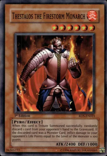 Thestalos the Firestorm Monarch - RDS-EN021 - Super Rare - 1st Edition - YuGiOh