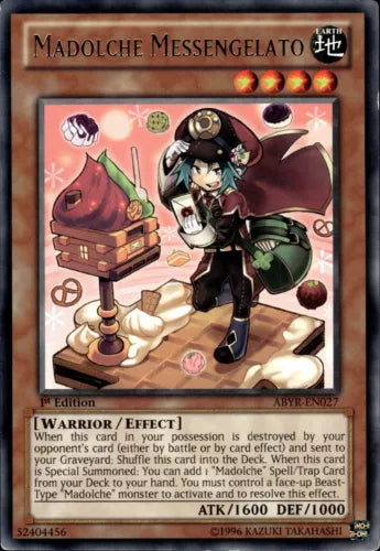 Madolche Messengelato - ABYR-EN027 - Rare - 1st Edition - YuGiOh