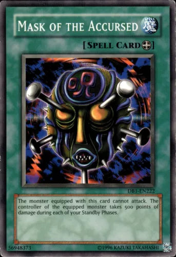 Mask of the Accursed - DB1-EN222 - Common - Unlimited Edition - YuGiOh