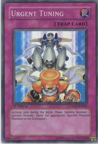 Urgent Tuning - CSOC-EN065 - Super Rare - 1st Edition - YuGiOh