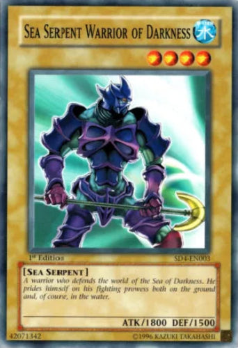 Sea Serpent Warrior of Darkness - SD4-EN003 - Common - 1st Edition - YuGiOh