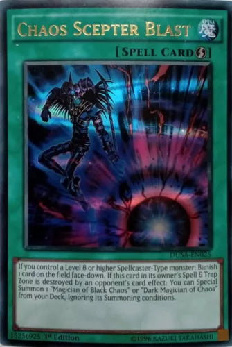 Chaos Scepter Blast - DUSA-EN025 - Ultra Rare - 1st Edition - YuGiOh