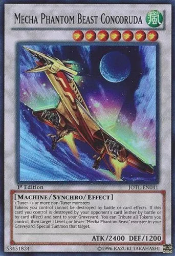 Mecha Phantom Beast Concoruda - JOTL-EN041 - Super Rare - Mixed Editions YuGiOh