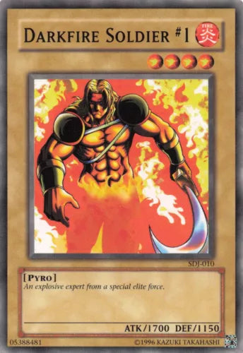 Darkfire Soldier #1 - SDJ-010 - Common - Unlimited Edition - YuGiOh LP