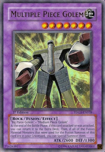 Multiple Piece Golem - TDGS-EN038 - Ultra Rare - Unlimited Edition - YuGiOh
