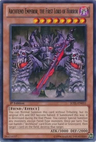 Archfiend Emperor, the First Lord of Horror - JOTL-EN031 - Rare - Mixed Editions