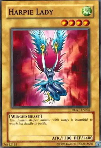 Harpie Lady - DLG1-EN026 - Common - Unlimited Edition - YuGiOh