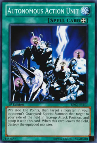 Autonomous Action Unit - BP02-EN140 - Common - 1st Edition - YuGiOh
