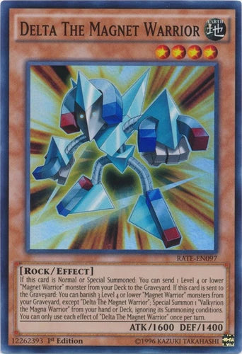 Delta The Magnet Warrior - RATE-EN097 - Super Rare - 1st Edition - YuGiOh