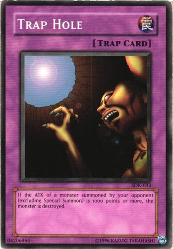 Trap Hole - SDK-033 - Common - Unlimited Edition - YuGiOh LP