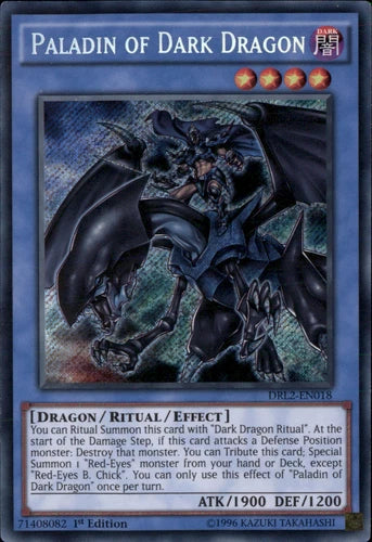 Paladin of Dark Dragon - DRL2-EN018 - Secret Rare - 1st Edition - YuGiOh
