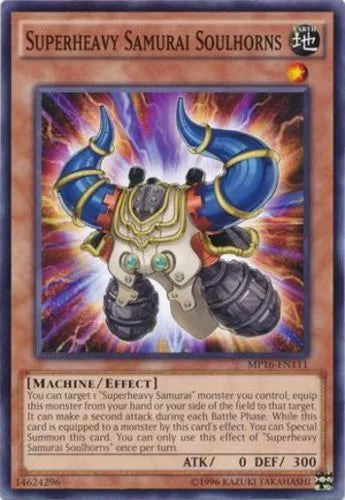Superheavy Samurai Soulhorns - MP16-EN111 - Common - 1st Edition - YuGiOh