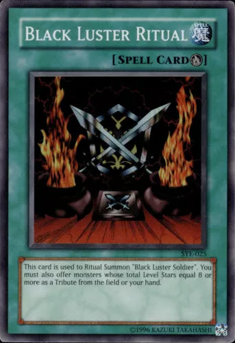 Black Luster Ritual - SYE-025 - Super Rare - Unlimited Edition - YuGiOh LP