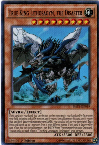 True King Lithosagym, the Disaster - RATE-EN019 - Super Rare - 1st Edition - YuG