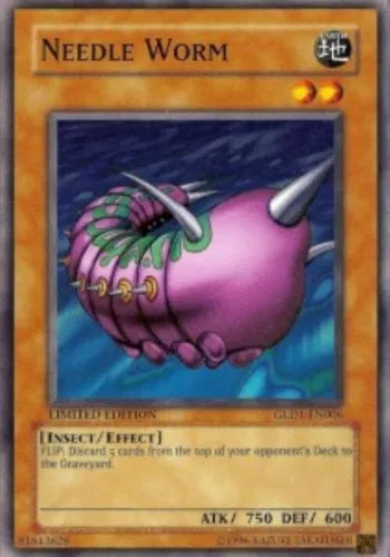 Needle Worm - GLD1-EN006 - Common - Limited Edition - YuGiOh