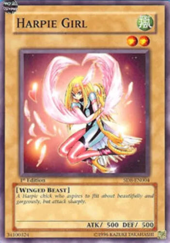 Harpie Girl - SD8-EN004 - Common - Mixed Editions - YuGiOh