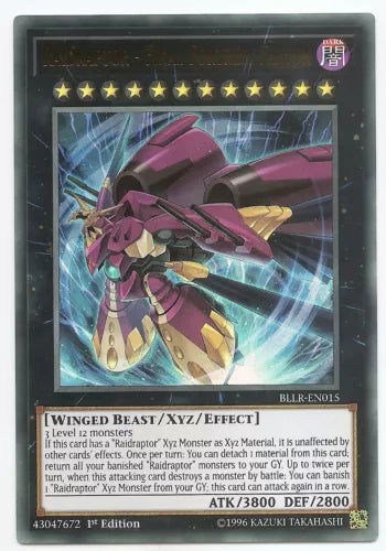 Raidraptor - Final Fortress Falcon - BLLR-EN015 - Ultra Rare - 1st Edition - YuG