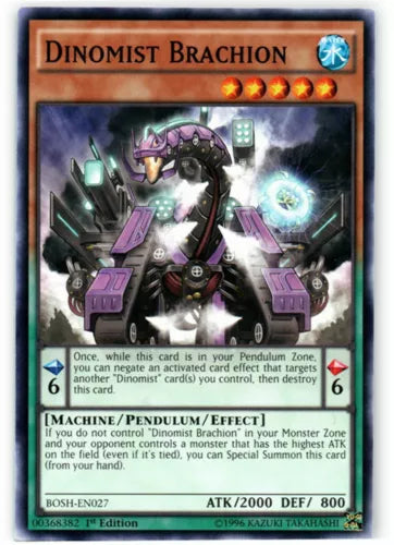 Dinomist Brachion - BOSH-EN027 - Common - Unlimited Edition - YuGiOh