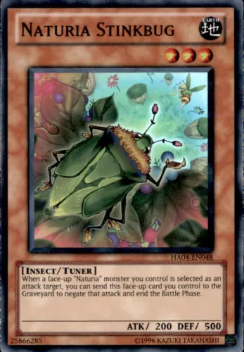 Naturia Stinkbug - HA04-EN048 - Super Rare - 1st Edition - YuGiOh