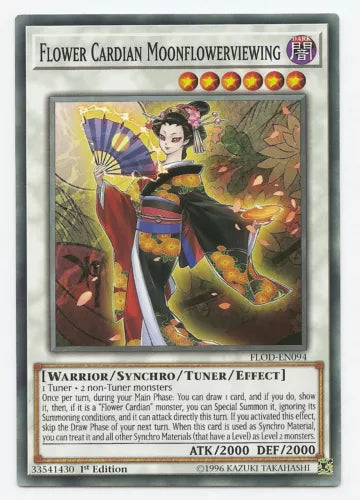 Flower Cardian Moonflowerviewing - FLOD-EN094 - Common - Mixed Editions - YuGiOh