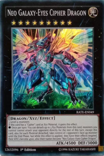 Neo Galaxy-Eyes Cipher Dragon - RATE-EN049 - Super Rare - Mixed Editions YuGiOh