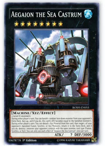 Aegaion the Sea Castrum - BOSH-EN055 - Common - 1st Edition - YuGiOh