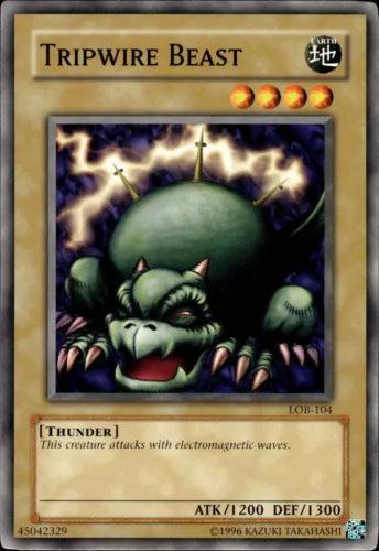 Tripwire Beast - LOB-104 - Common - Unlimited Edition - YuGiOh