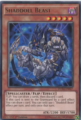 Shaddoll Beast - DUEA-EN027 - Rare - Mixed Editions - YuGiOh