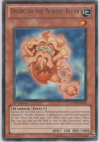 Dverg of the Nordic Alfar - STOR-EN016 - Rare - Mixed Editions - YuGiOh